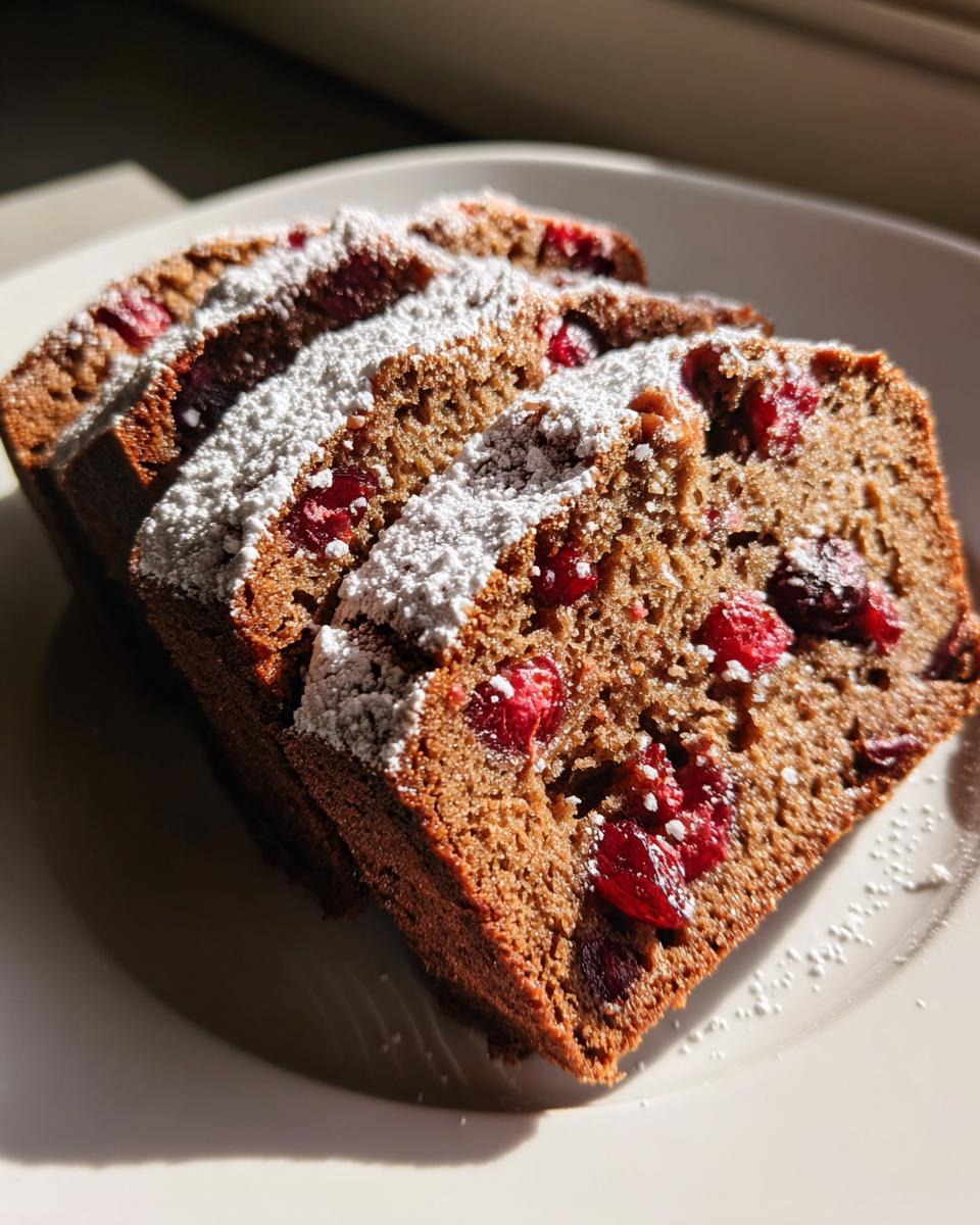 Gingerbread Cranberry Holiday Cake - detail 1