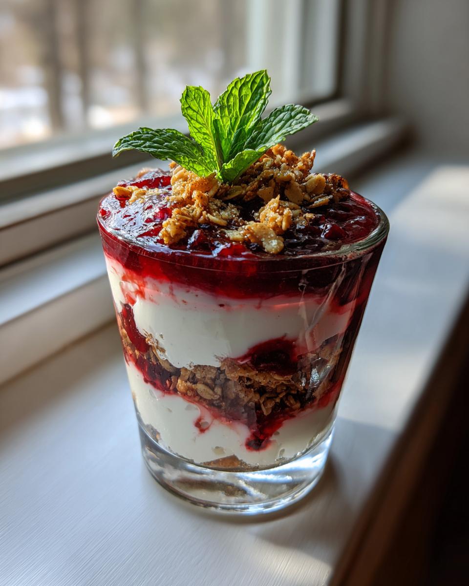 Greek Yogurt Cranberry Parfait Cups - detail 2