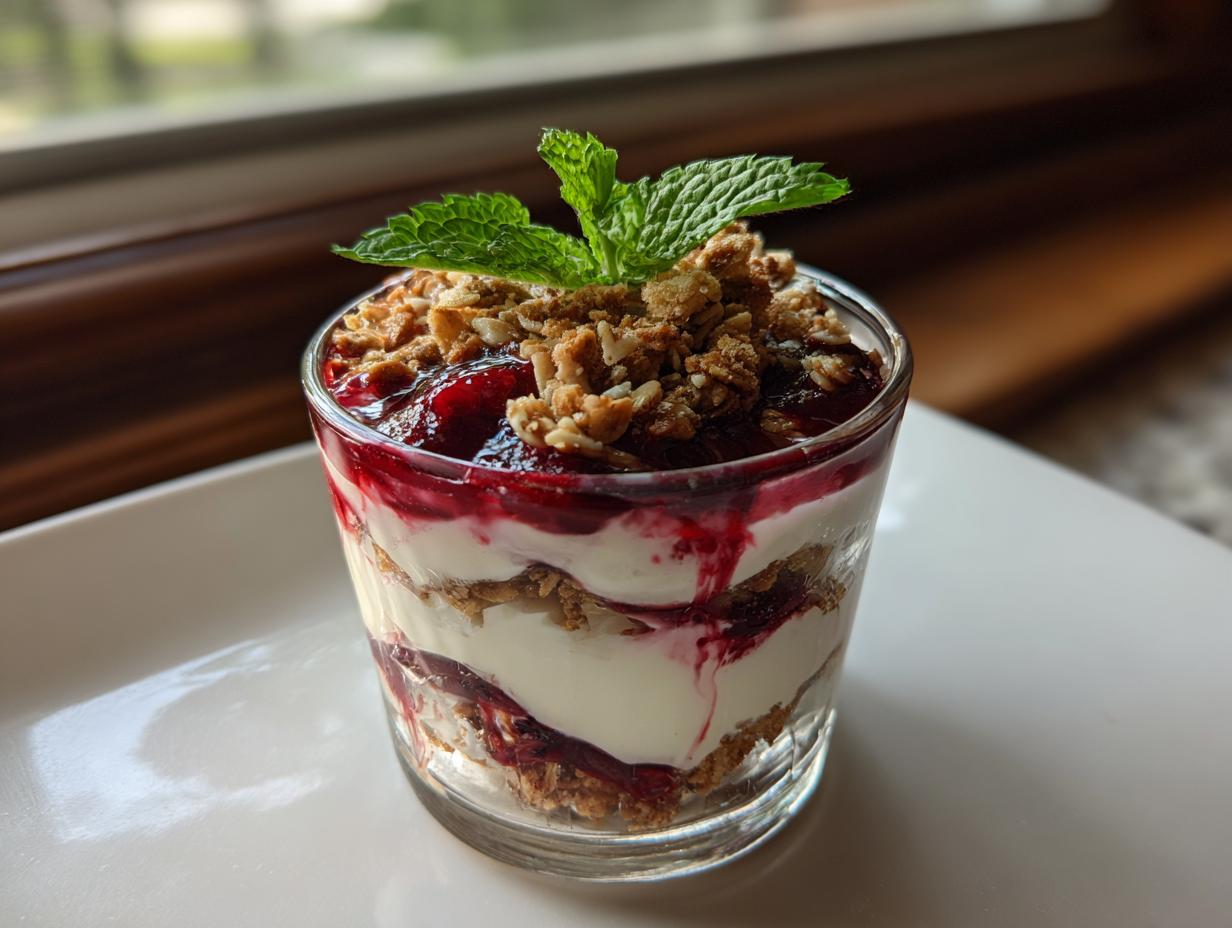 Greek Yogurt Cranberry Parfait Cups - detail 4