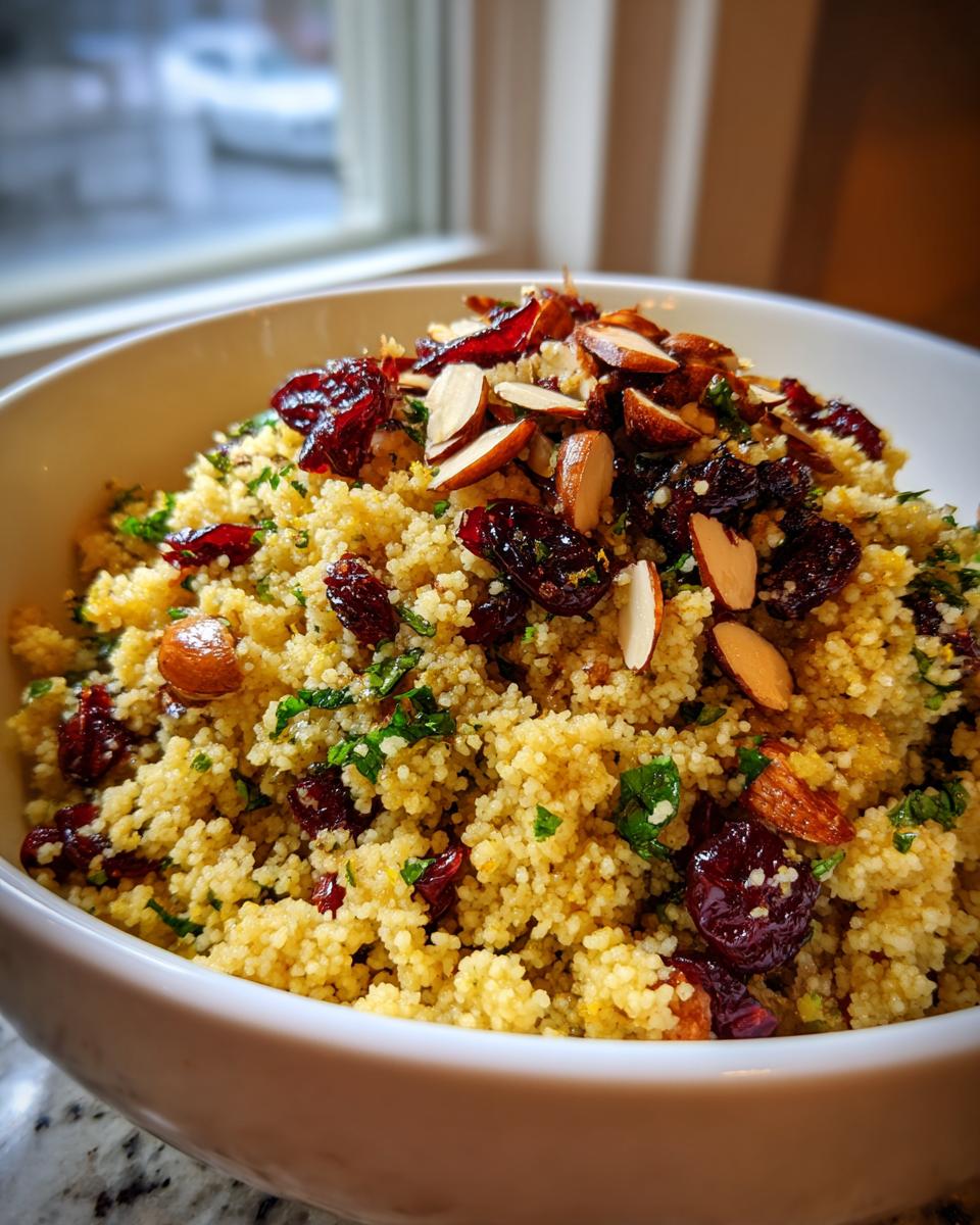 Herbed Couscous Pilaf with Cranberries - detail 1