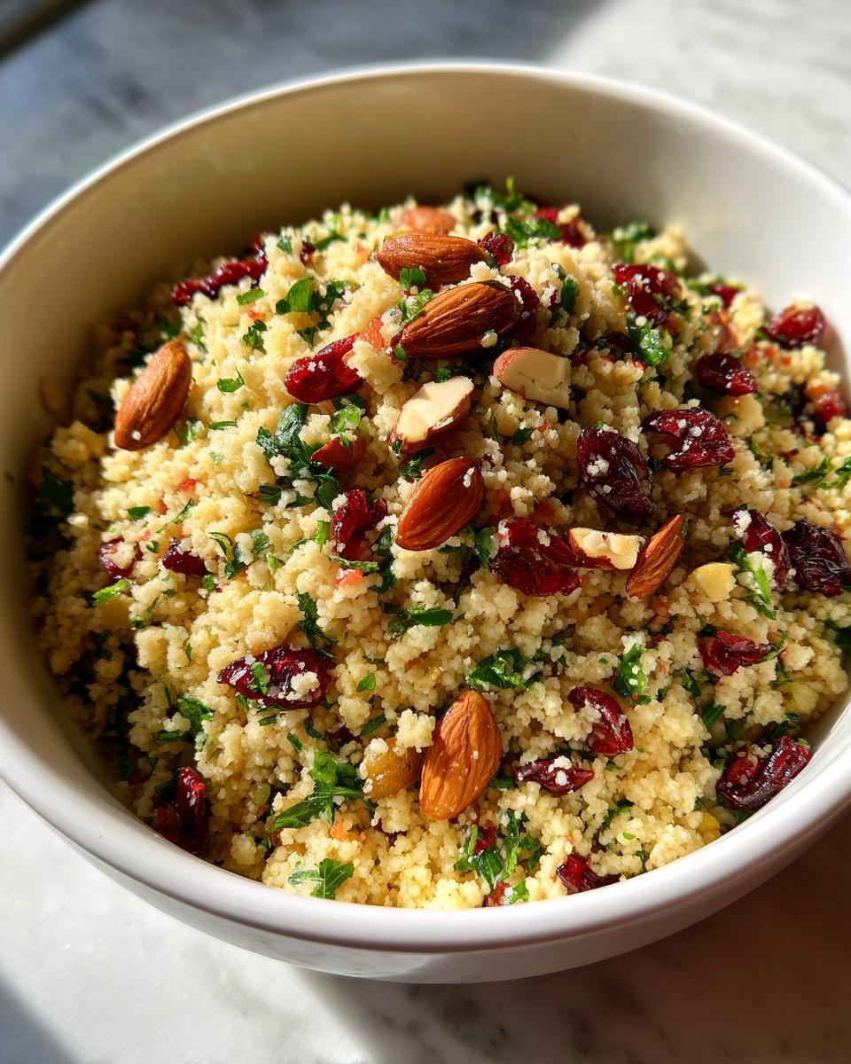 Herbed Couscous Pilaf with Cranberries - detail 2