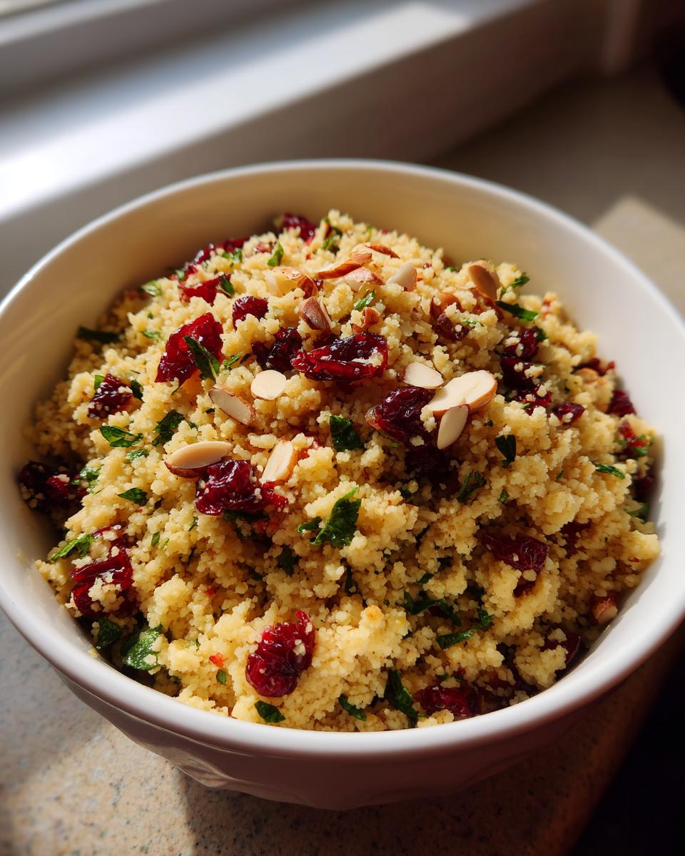 Herbed Couscous Pilaf with Cranberries - detail 3
