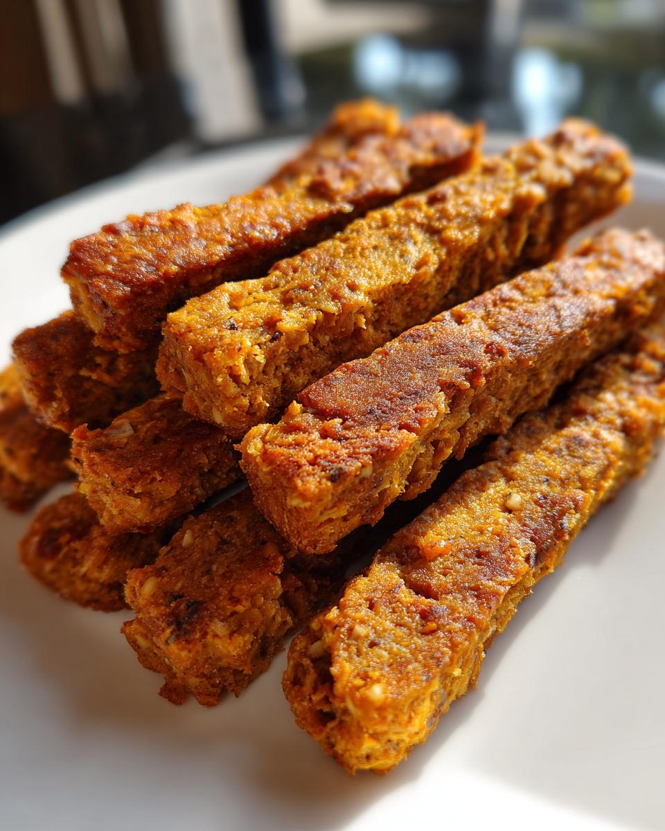 Homemade Pumpkin & Oatmeal Dog Snack Sticks - detail 1