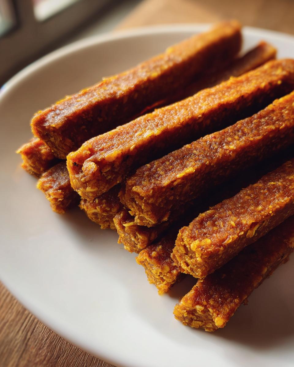 Homemade Pumpkin & Oatmeal Dog Snack Sticks - detail 3
