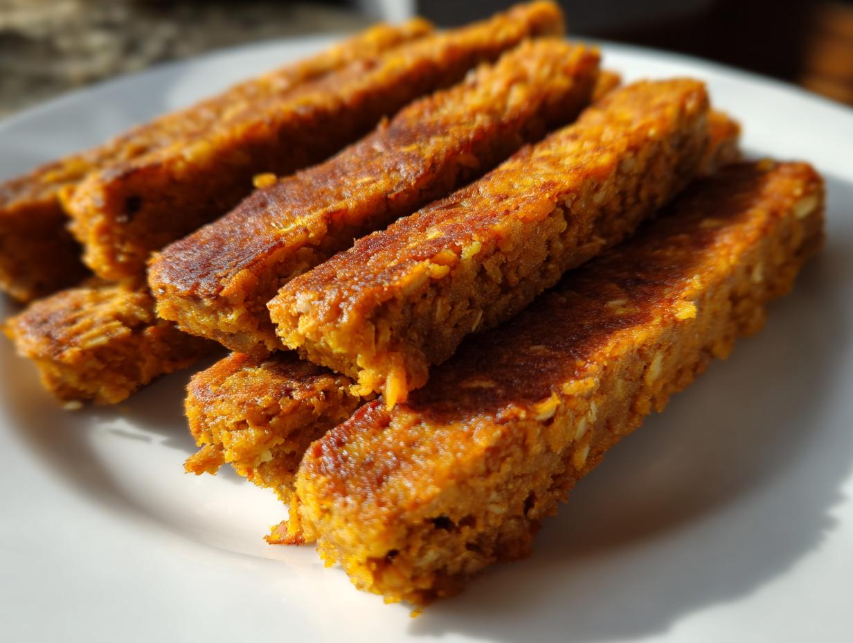 Homemade Pumpkin & Oatmeal Dog Snack Sticks - detail 4