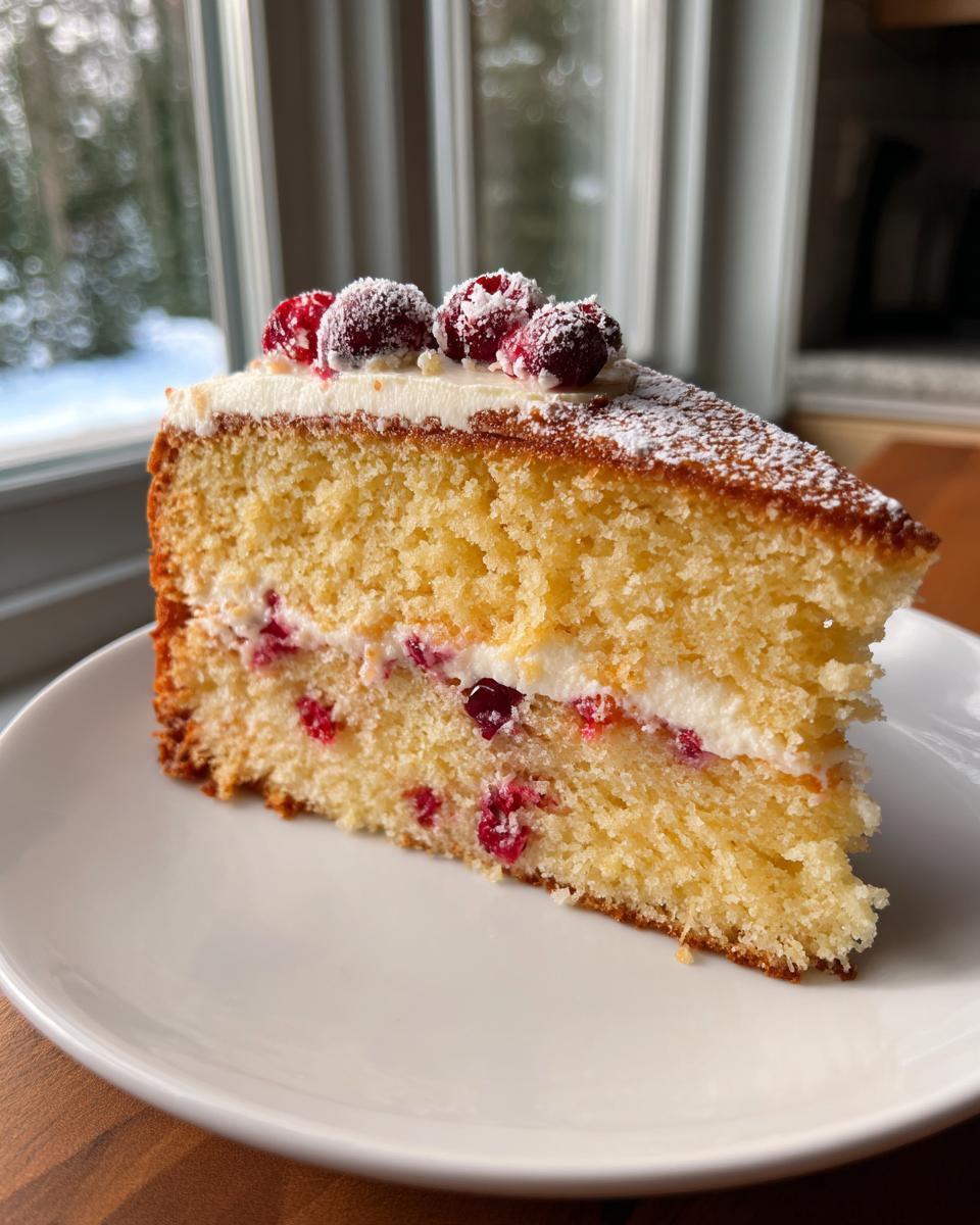 Irresistible Orange Mascarpone Cranberry Cake…