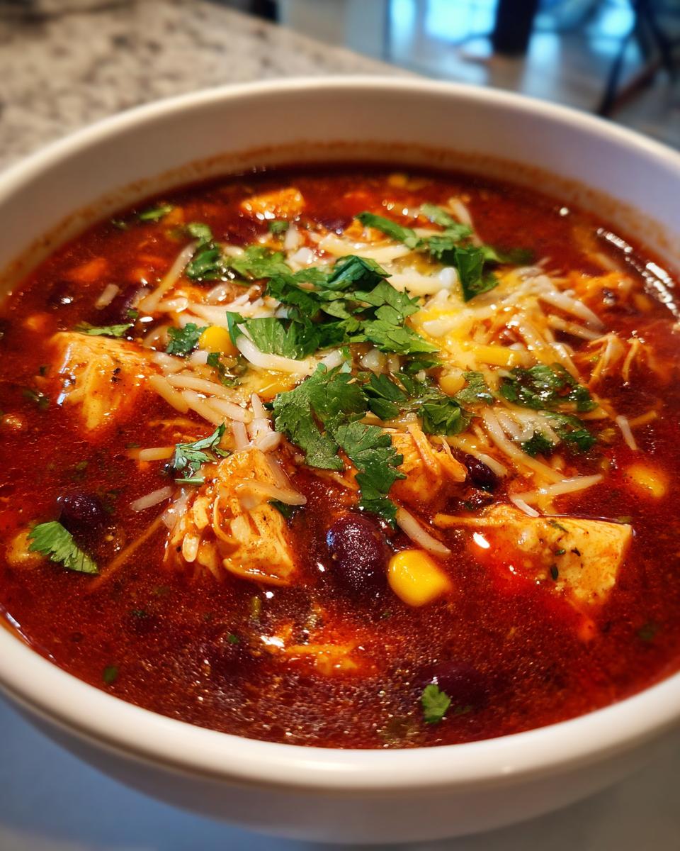 Savory Chicken Enchilada Soup - detail 1