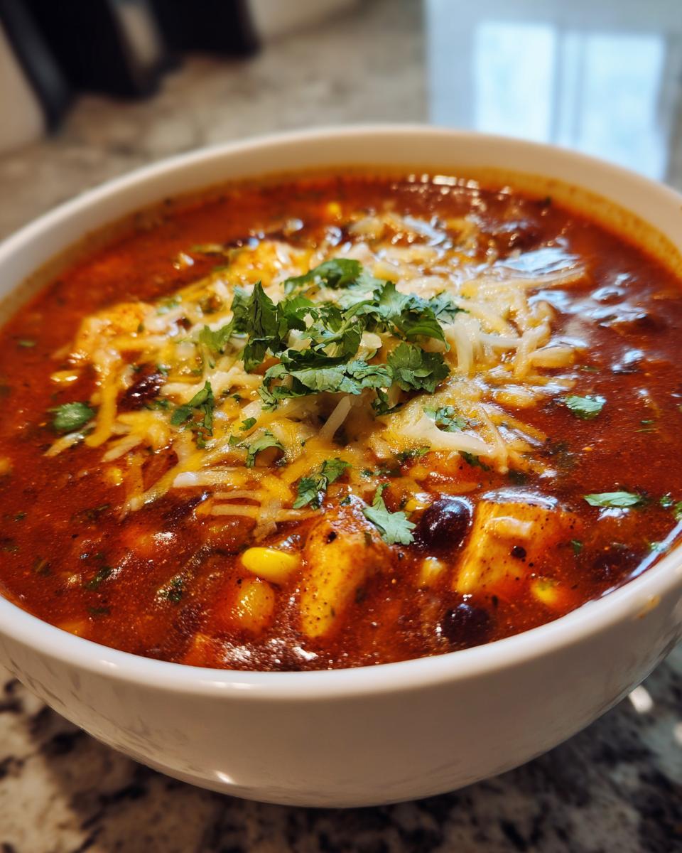 Savory Chicken Enchilada Soup - detail 4