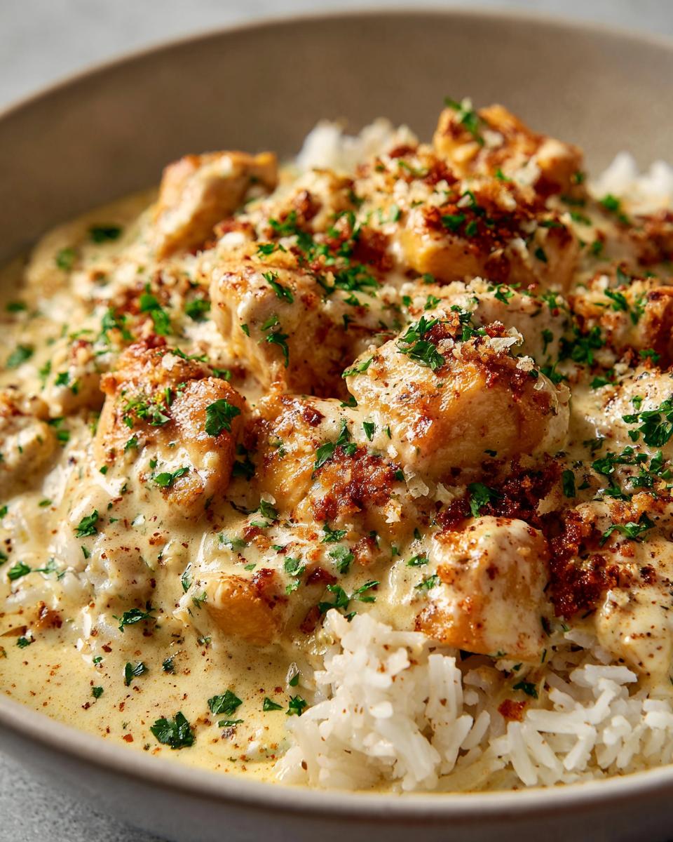 Sizzle up Creamy Smothered Chicken & Rice - detail 1