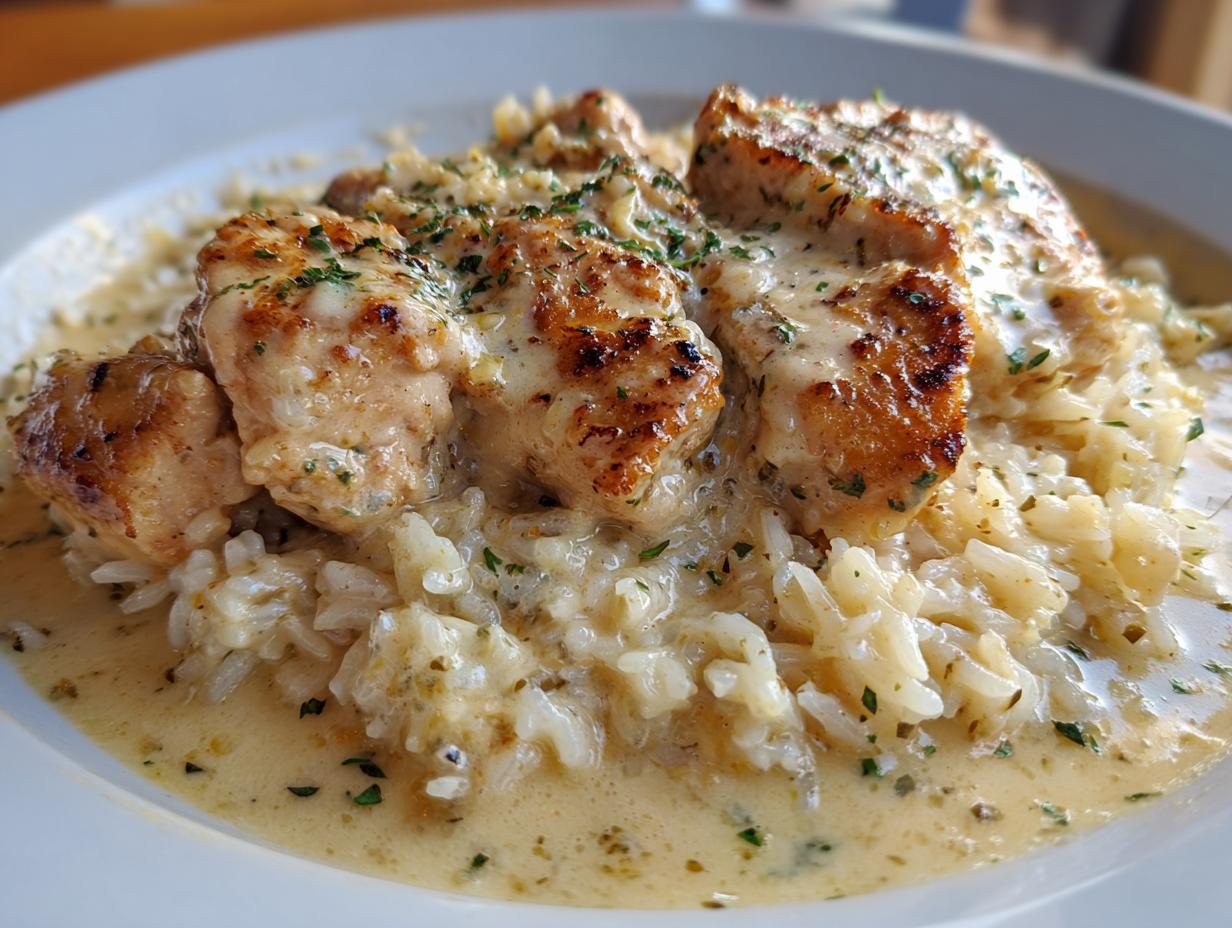 Sizzle up Creamy Smothered Chicken & Rice - detail 4