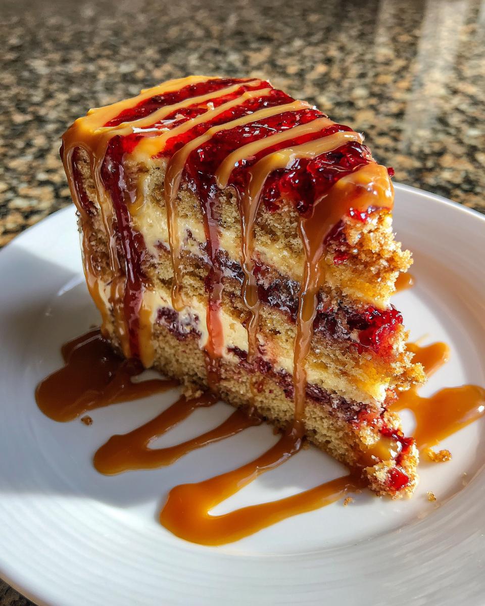 Spiced Cranberry Caramel Drip Cake - detail 2