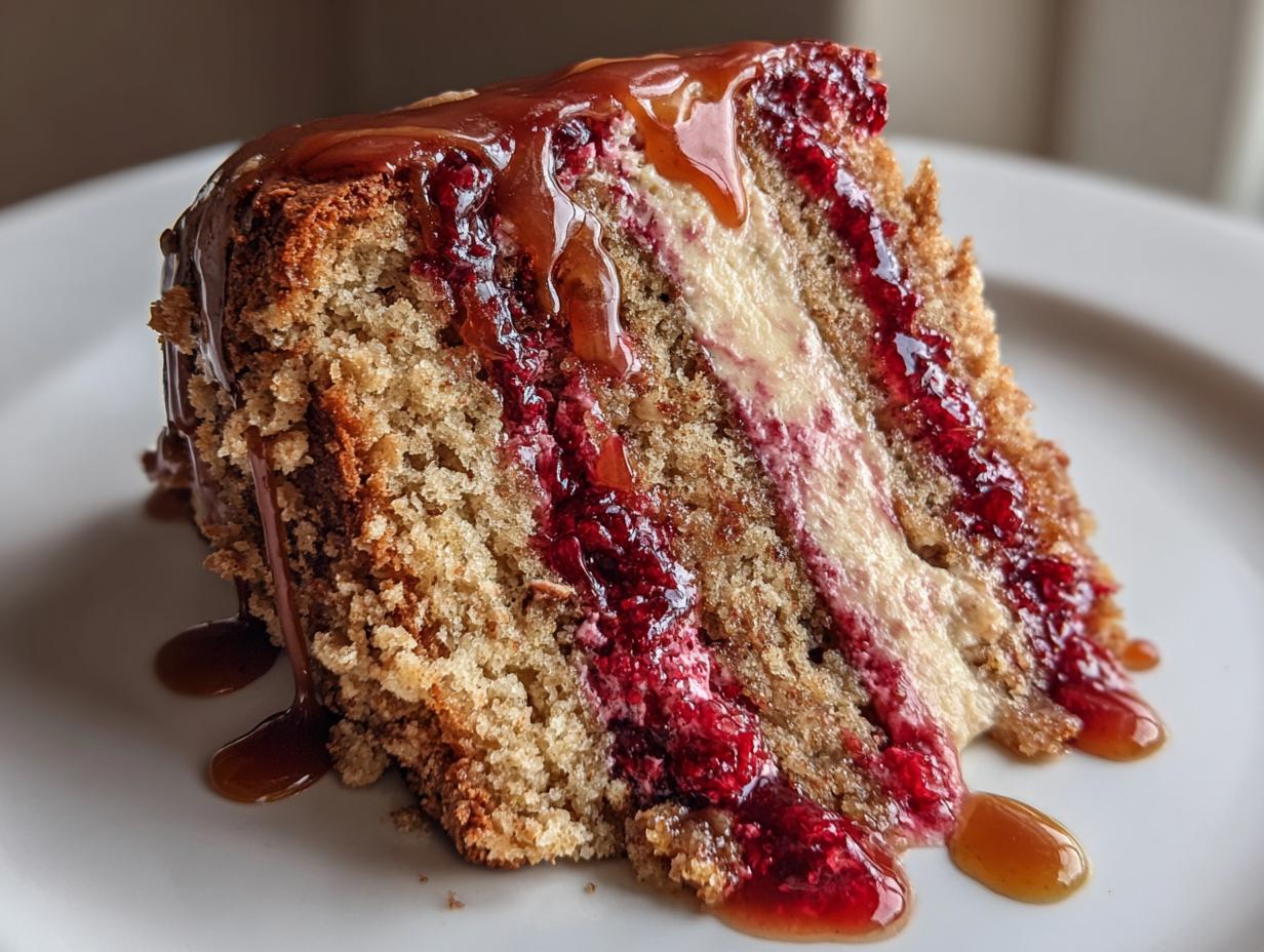 Spiced Cranberry Caramel Drip Cake - detail 3