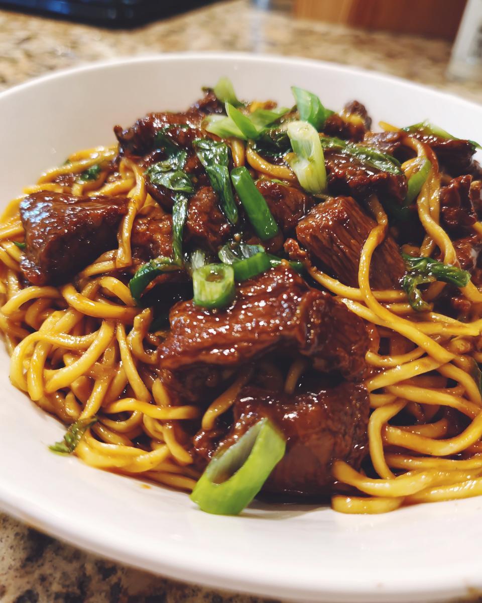 Sticky Beef Noodles - detail 1