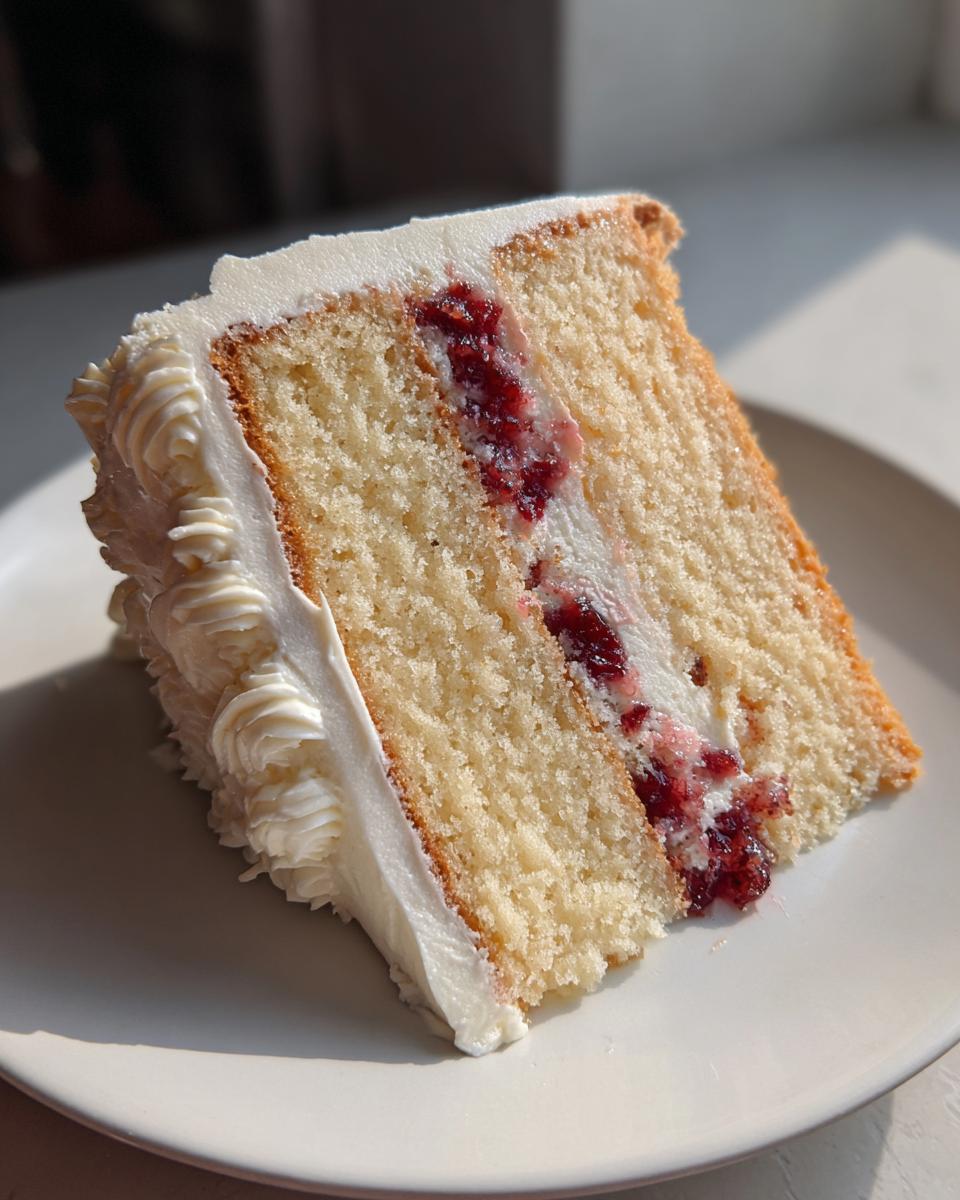Vanilla Bean Cranberry Layer Cake - detail 1