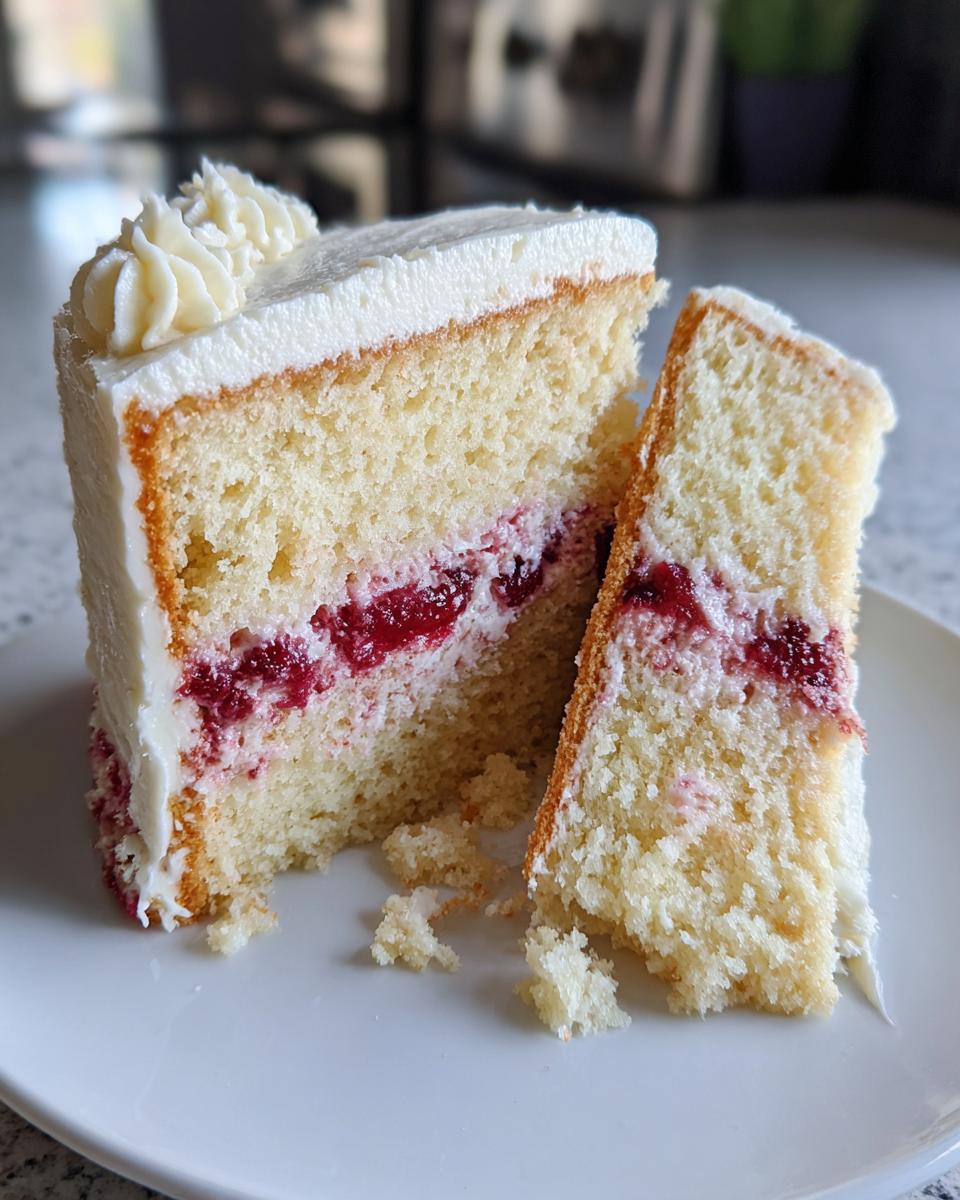 Vanilla Bean Cranberry Layer Cake - detail 3