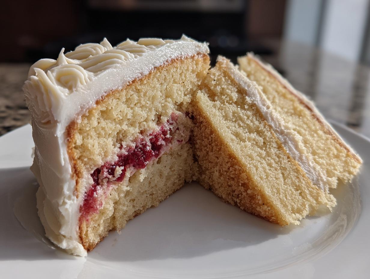 Vanilla Bean Cranberry Layer Cake - detail 4