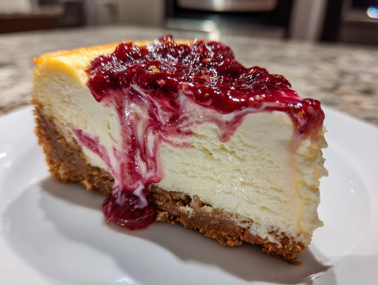 White Chocolate Cranberry Cheesecake - detail 4