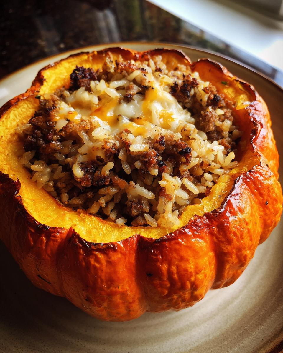 Baked Stuffed Pumpkin - detail 1