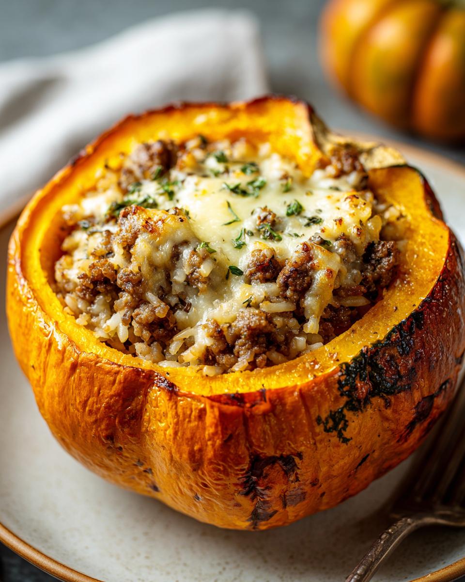 Baked Stuffed Pumpkin - detail 2