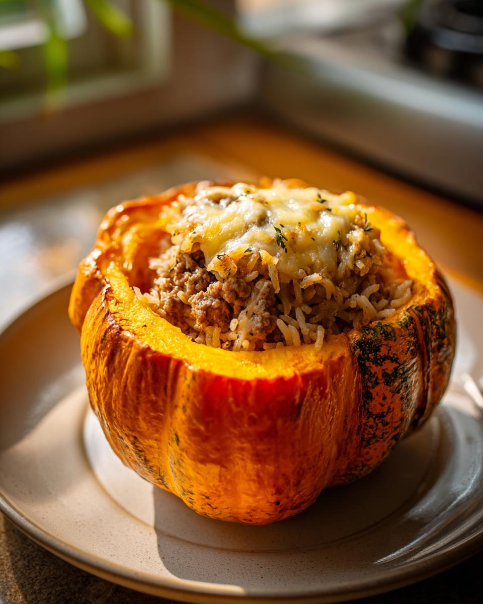 Baked Stuffed Pumpkin - detail 3