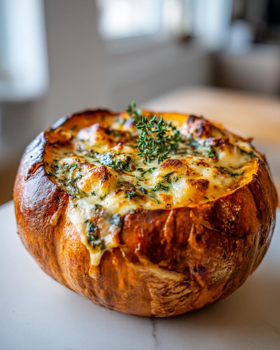 Herb-Filled Pumpkin Dish - detail 2