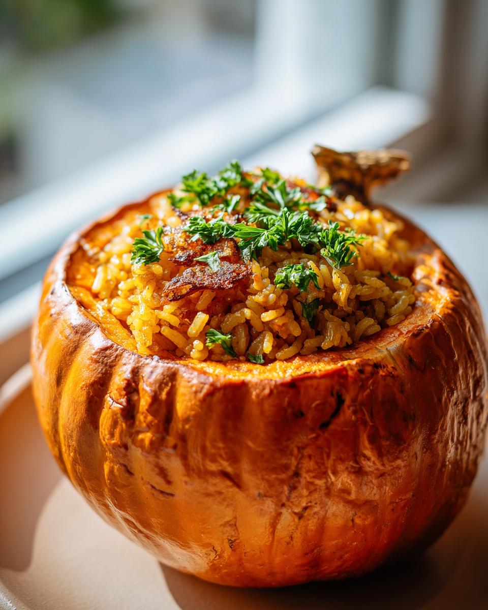25-Minute Rice Stuffed Pumpkin: A Crowd-Pleasing Fall Feast 2 Rice Stuffed Pumpkin - detail 1