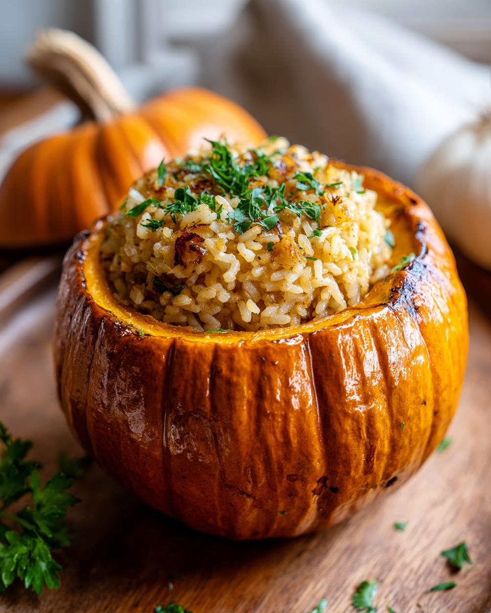 Rice Stuffed Pumpkin - detail 2