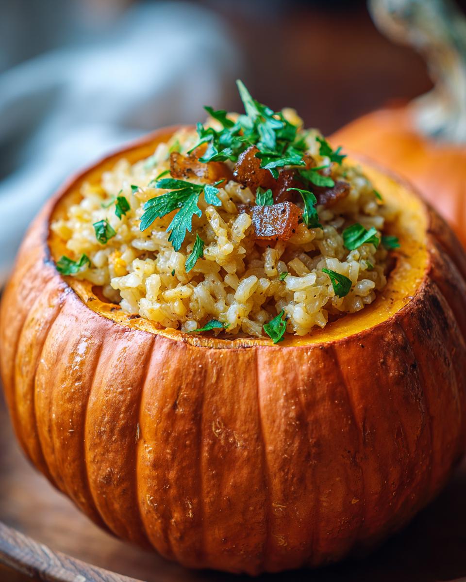 25-Minute Rice Stuffed Pumpkin: A Crowd-Pleasing Fall Feast 3 Rice Stuffed Pumpkin - detail 3