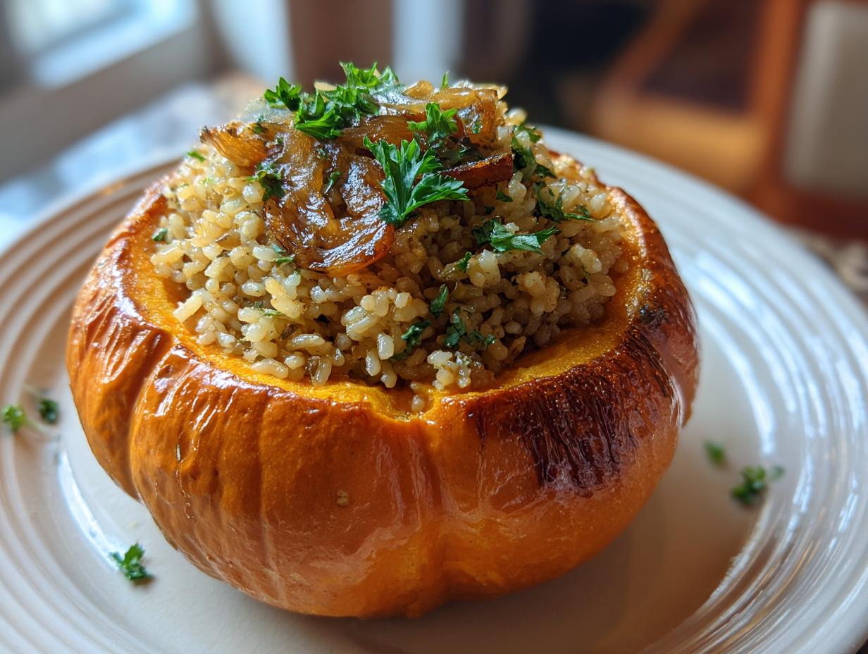 25-Minute Rice Stuffed Pumpkin: A Crowd-Pleasing Fall Feast 4 Rice Stuffed Pumpkin - detail 4