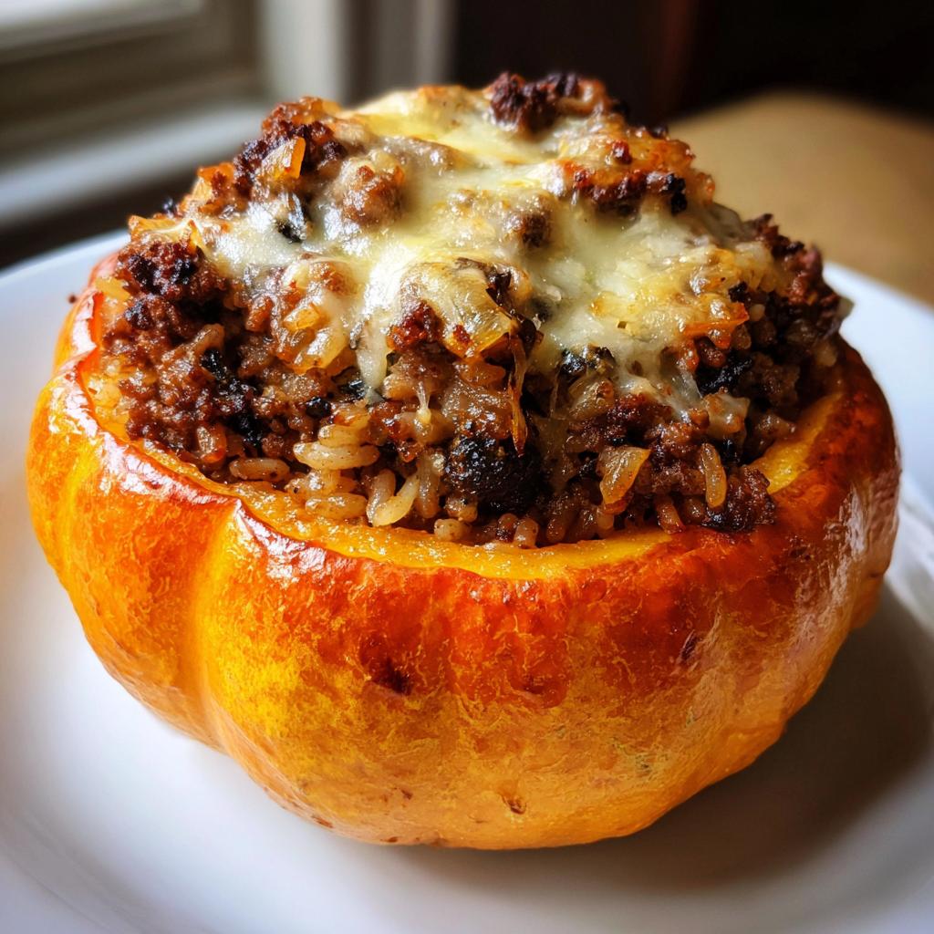 1 Irresistible Stuffed Pumpkin Recipe with Meat for Cozy Nights