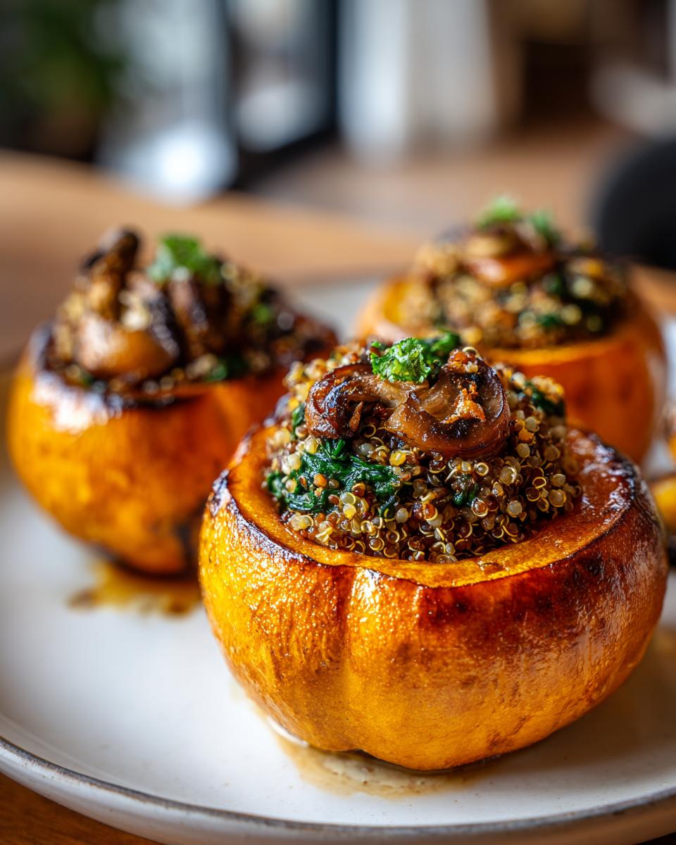 Whole Baked Stuffed Pumpkin - detail 1