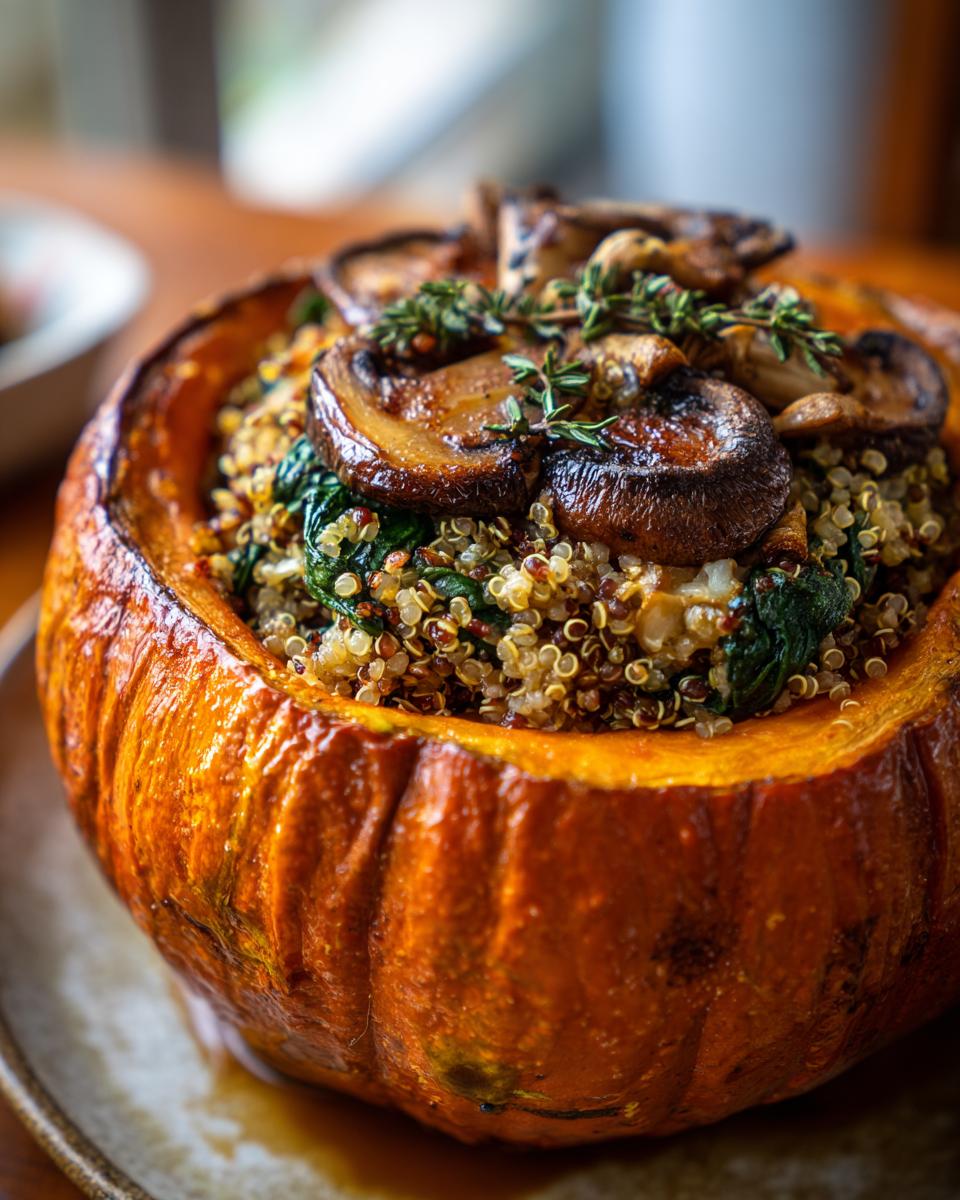Whole Baked Stuffed Pumpkin - detail 3